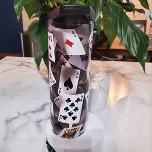 Deck of Cards  20oz Tumbler with duo lids 🎉sale